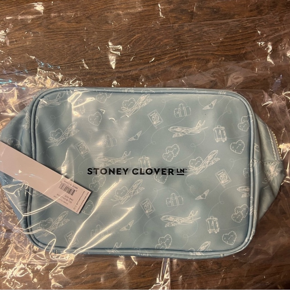 Stoney Clover Lane Blue Travel Large Pouch